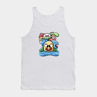 Monster Character Doodle Art Tank Top